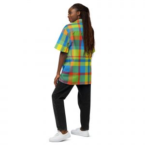 Chemise mixte Caribbean-style Madras