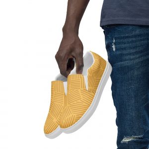 Tennis en toile sans lacets "Afro style" homme