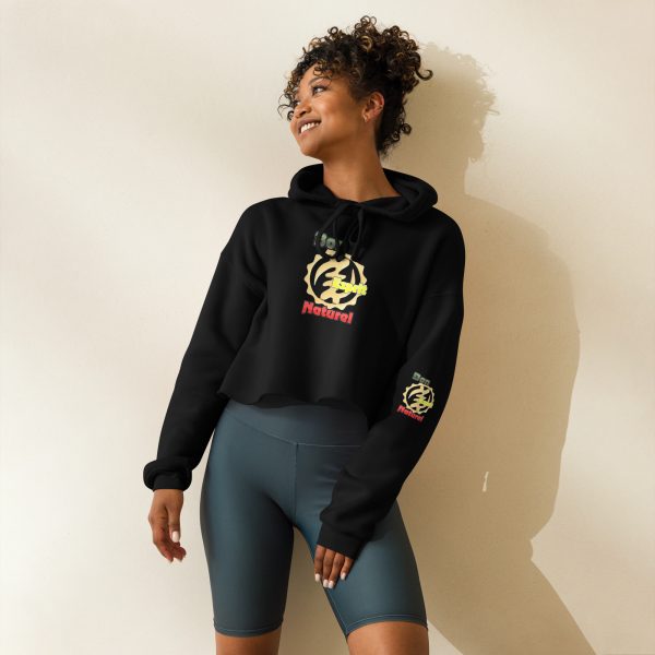 Sweat à capuche court "Bon Esprit Naturel"