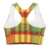 Brassière de sport  recyclée Carribean Style Madras – Image 3