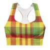 Brassière de sport  recyclée Carribean Style Madras – Image 2