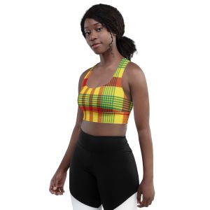 Brassière de sport  recyclée Carribean Style Madras