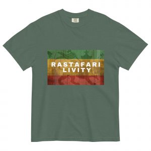 T-shirt épais 'Rastafari Livity'