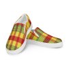 Tennis en toile sans lacets Caribbean style Madras pour femme – Image 5