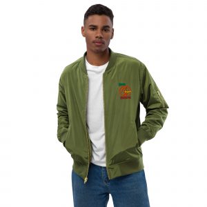 Veste bomber "Bon Esprit Naturel" recyclée
